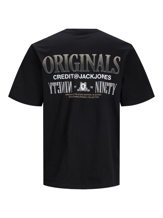 JORSHADOWBACK TEE SS CREW NECK BLK - 12247227