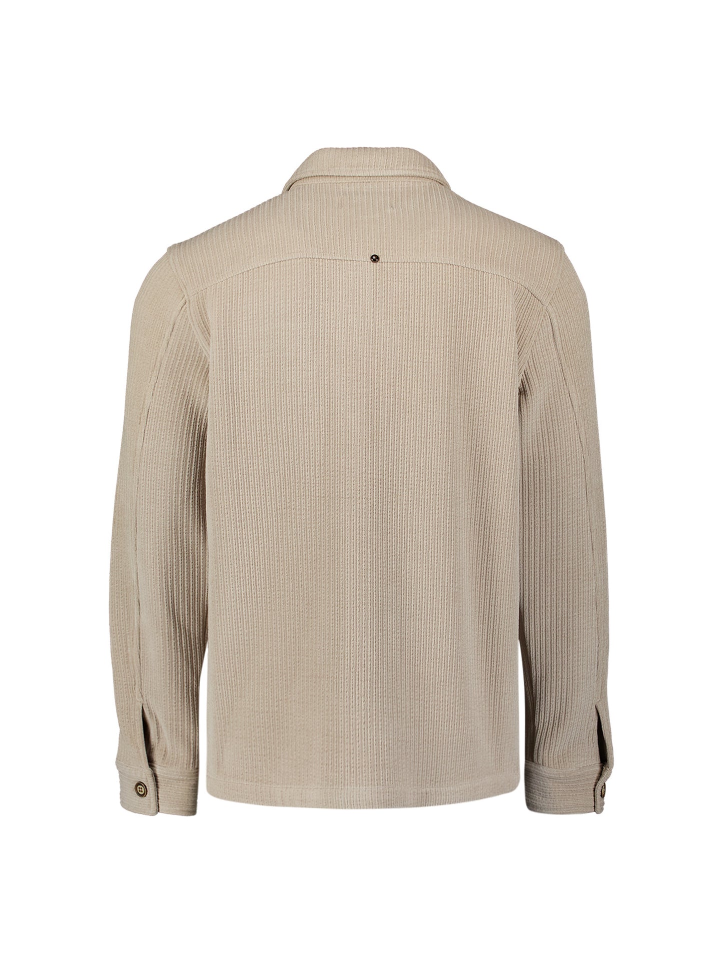 Overshirt Full Button Rib Sweat - 33510826SN