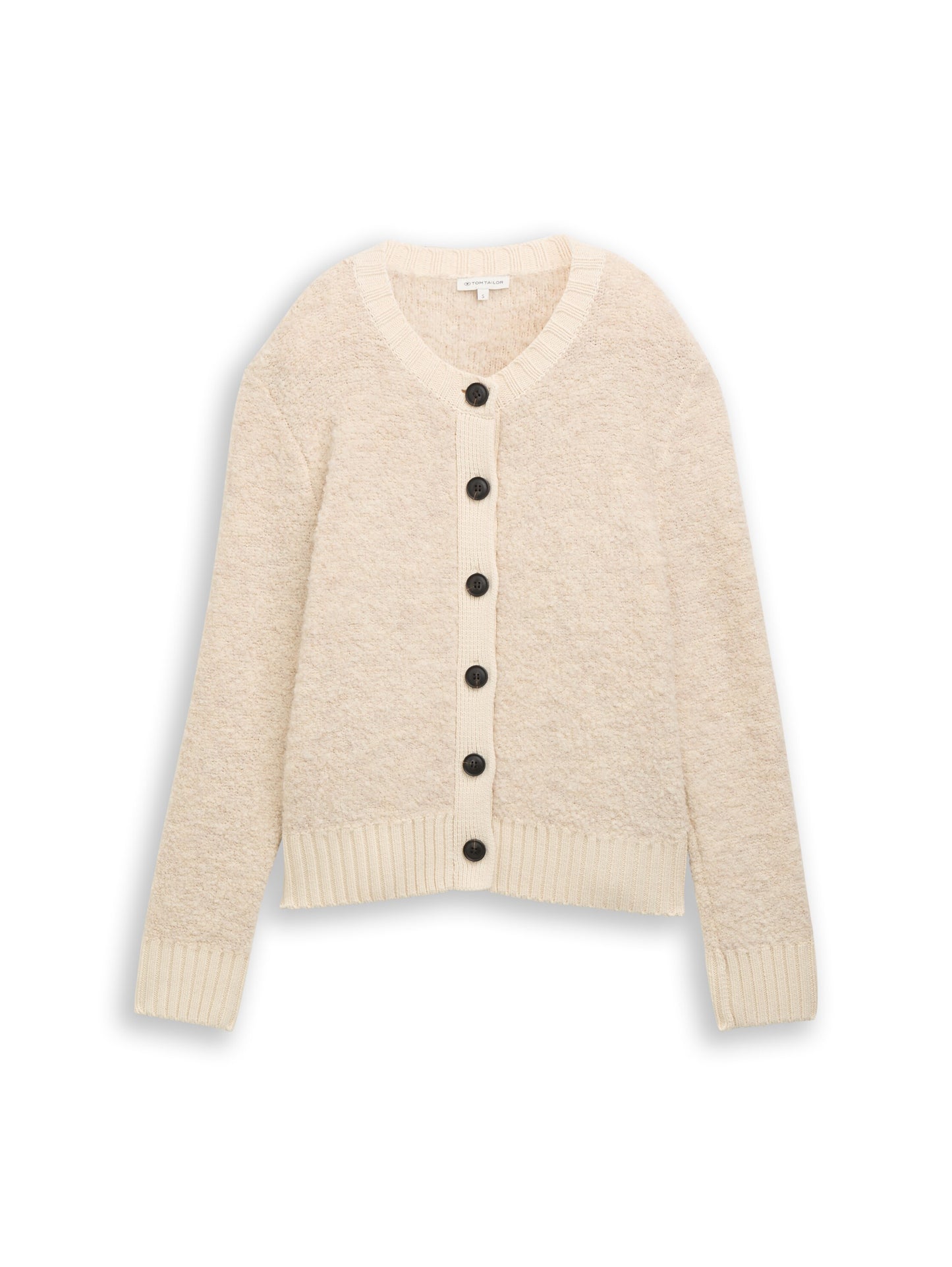 knit boucle cardigan - 1049149