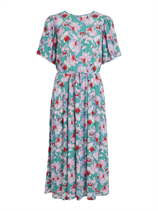 VIKIKKI LYA O-NECK 2/4 MIDI DRESS/S - 14085229