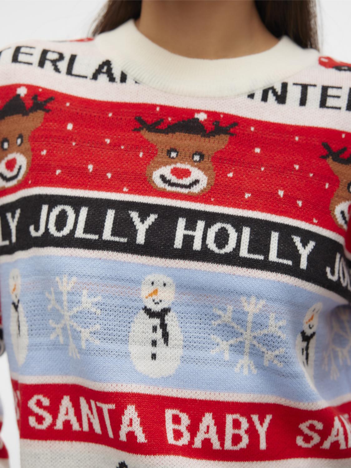 VMHOLLY JOLLYFLAKES LS O-NECK PULL. - 10309249