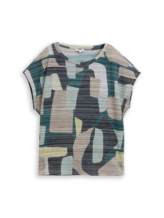 T-shirt alloverprinted stripe - 1050613