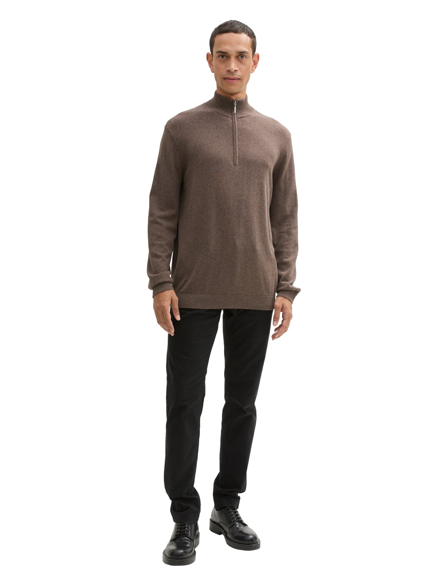 cotton cashmere knit troyer - 1043268