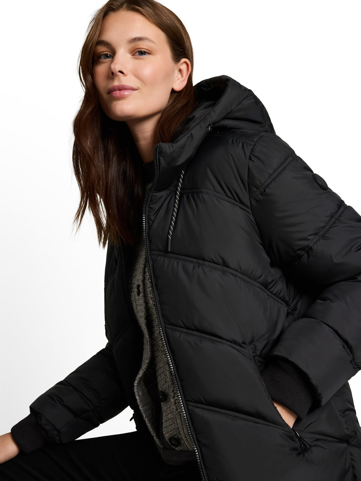 hooded puffer jacket - 1051135