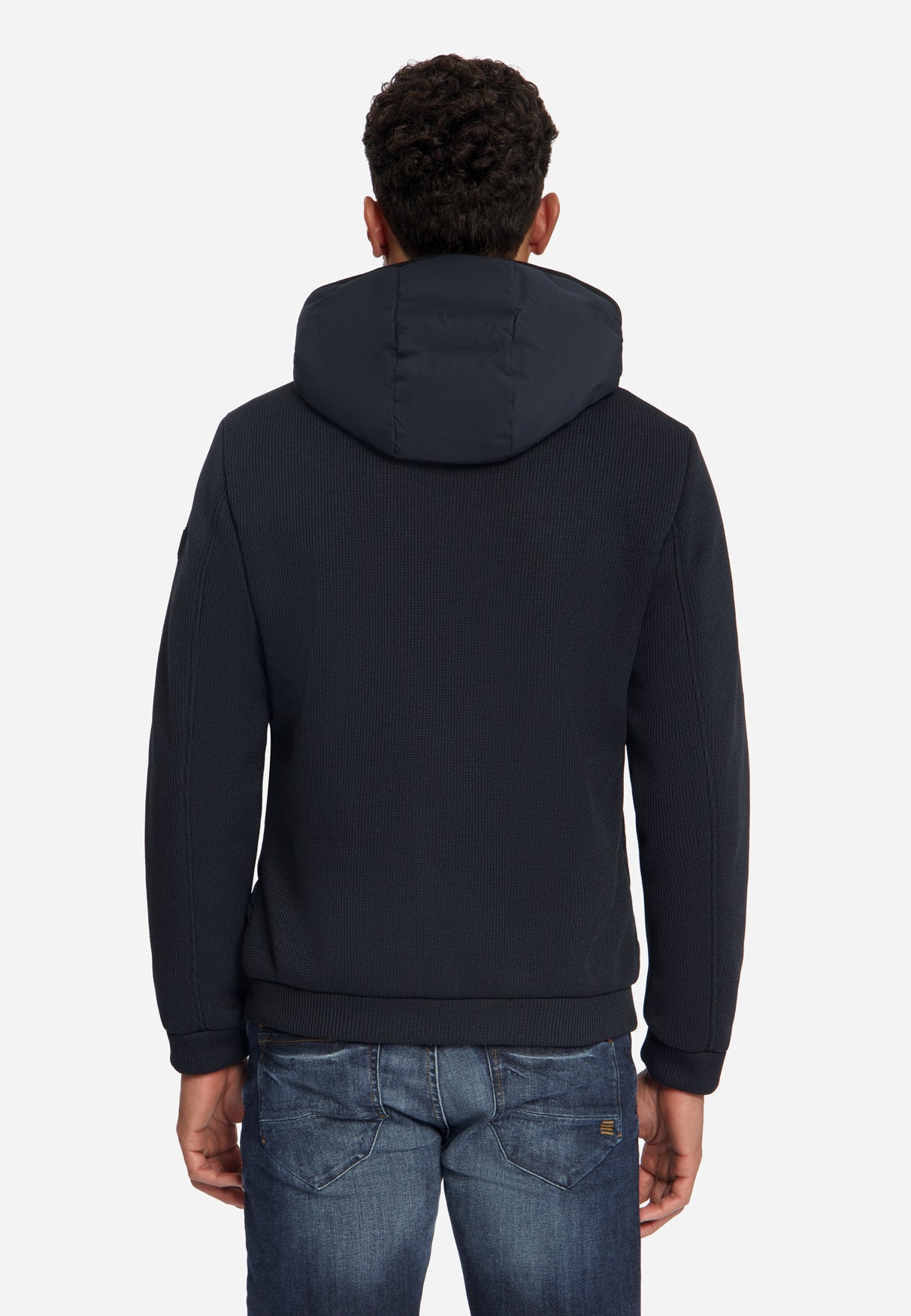 Jacket Short Fit Sealed Hooded Knit - 33630819SN