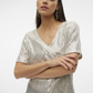 VMELLEN SS V-NECK TOP JRS - 10319014