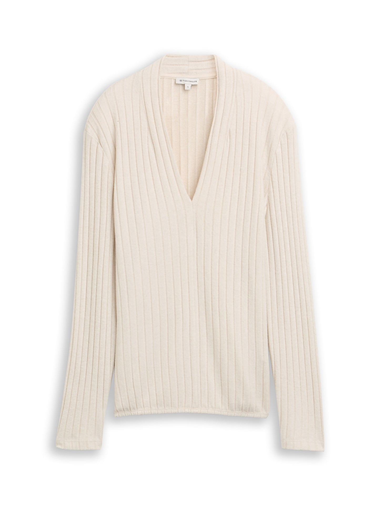 T-shirt v-neck cosy rib - 1048936