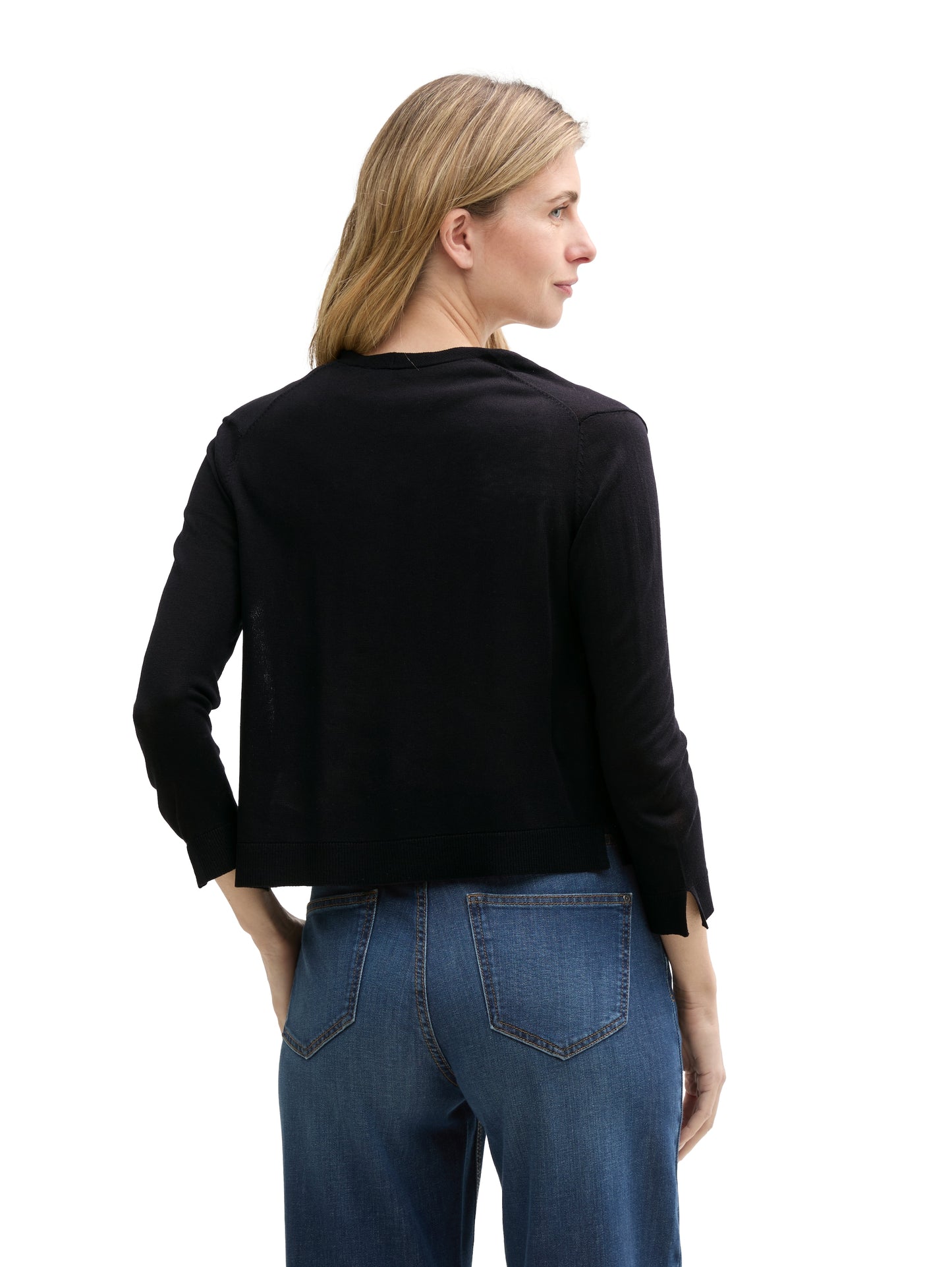 knit open cardigan - 1047077