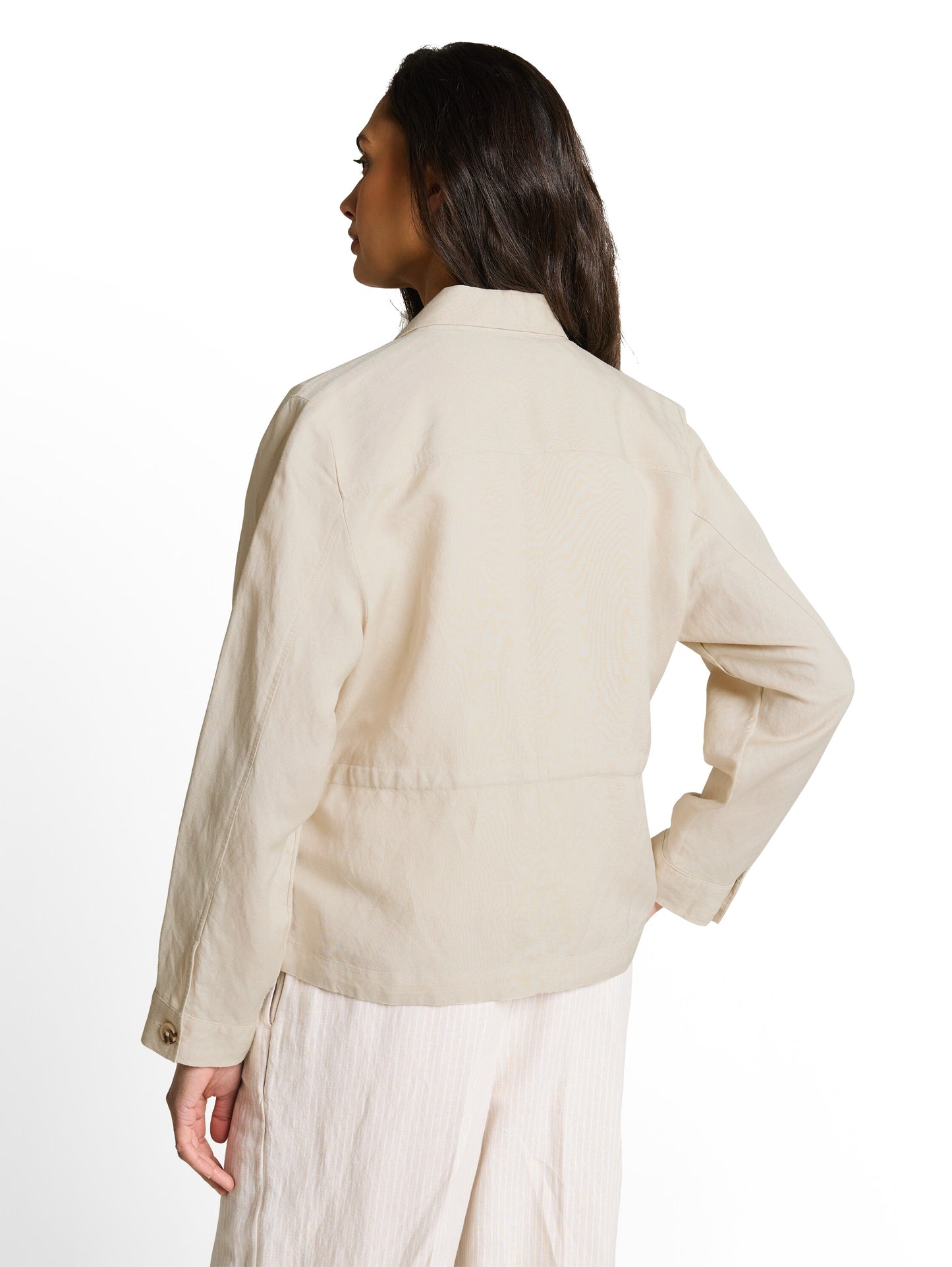 blazer jacket with linen - 1049779