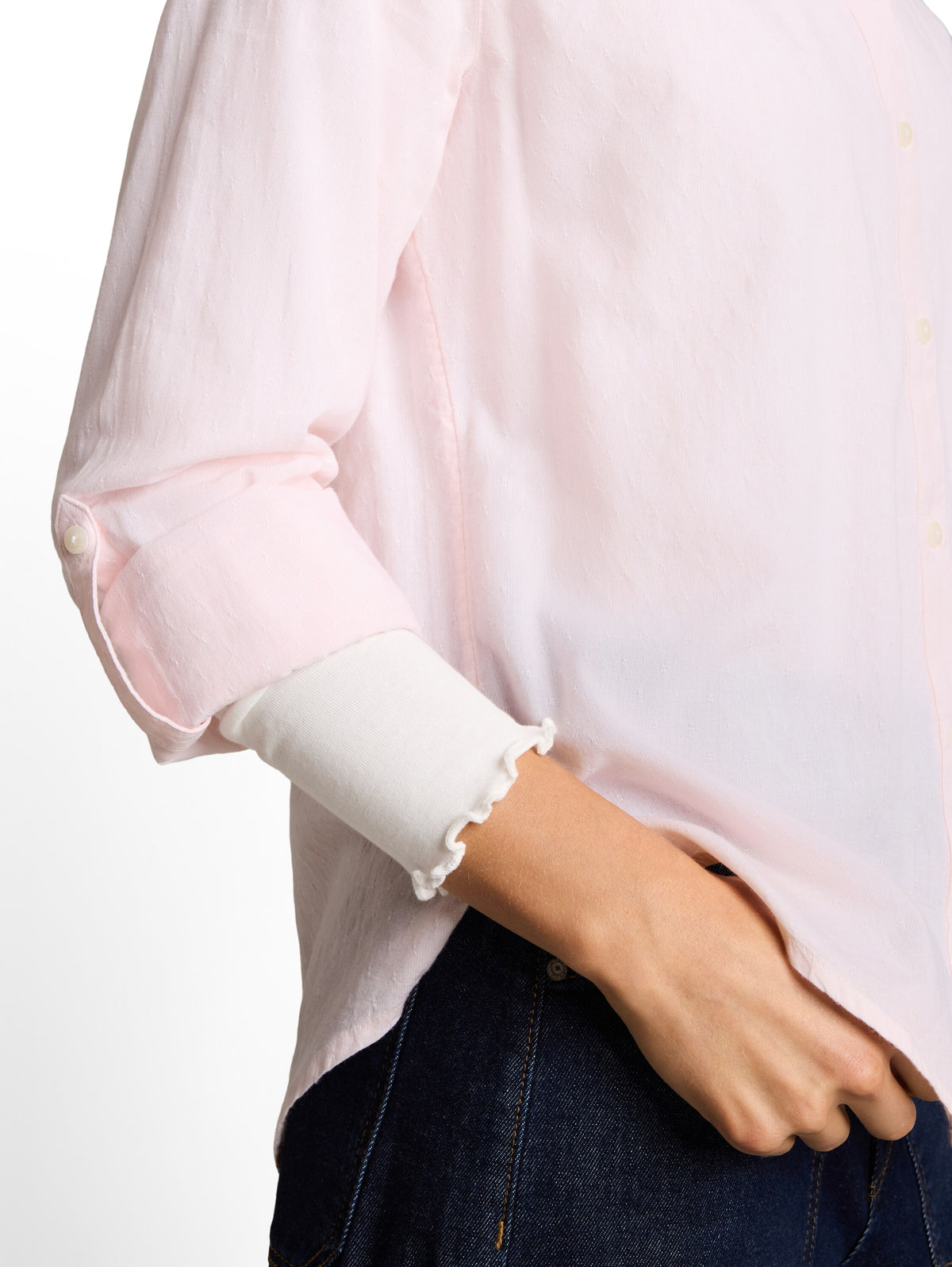 blouse with dobby fabric - 1052609
