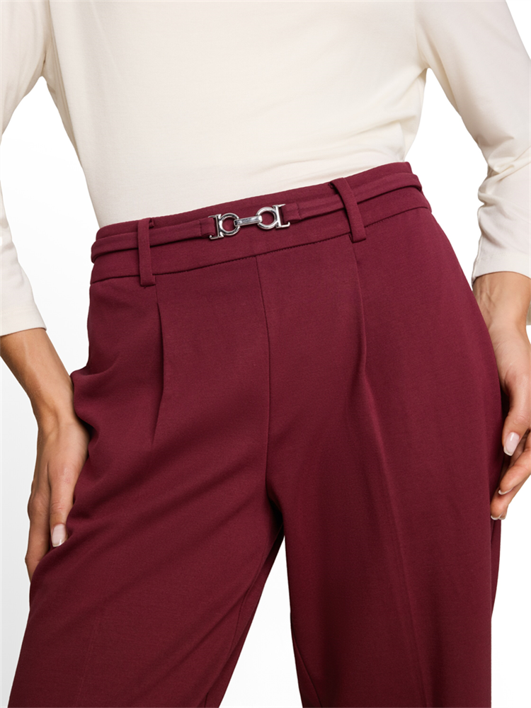 cropped straight leg pants - 1052971