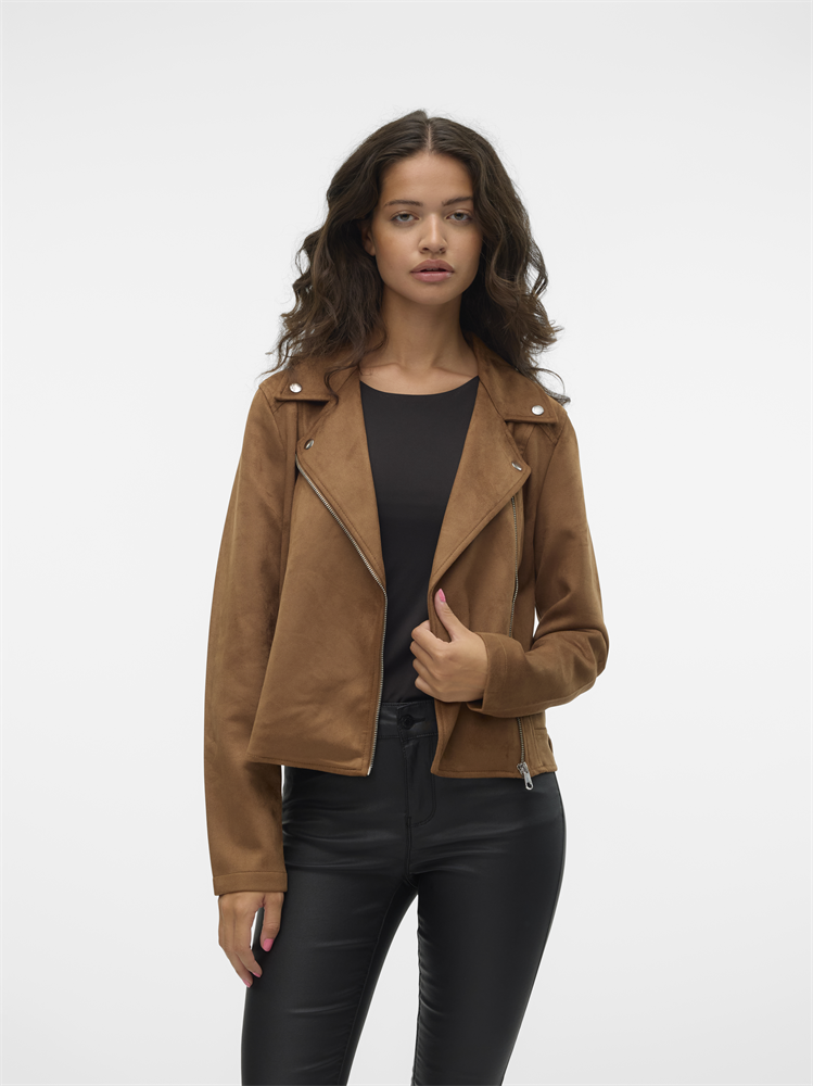 VMJOSE SHORT FAUX SUEDE JACKET GA N - 10300938