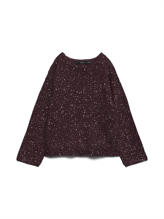 VMLEILANI STITCH LS BOATNECK PULLOV - 10336582
