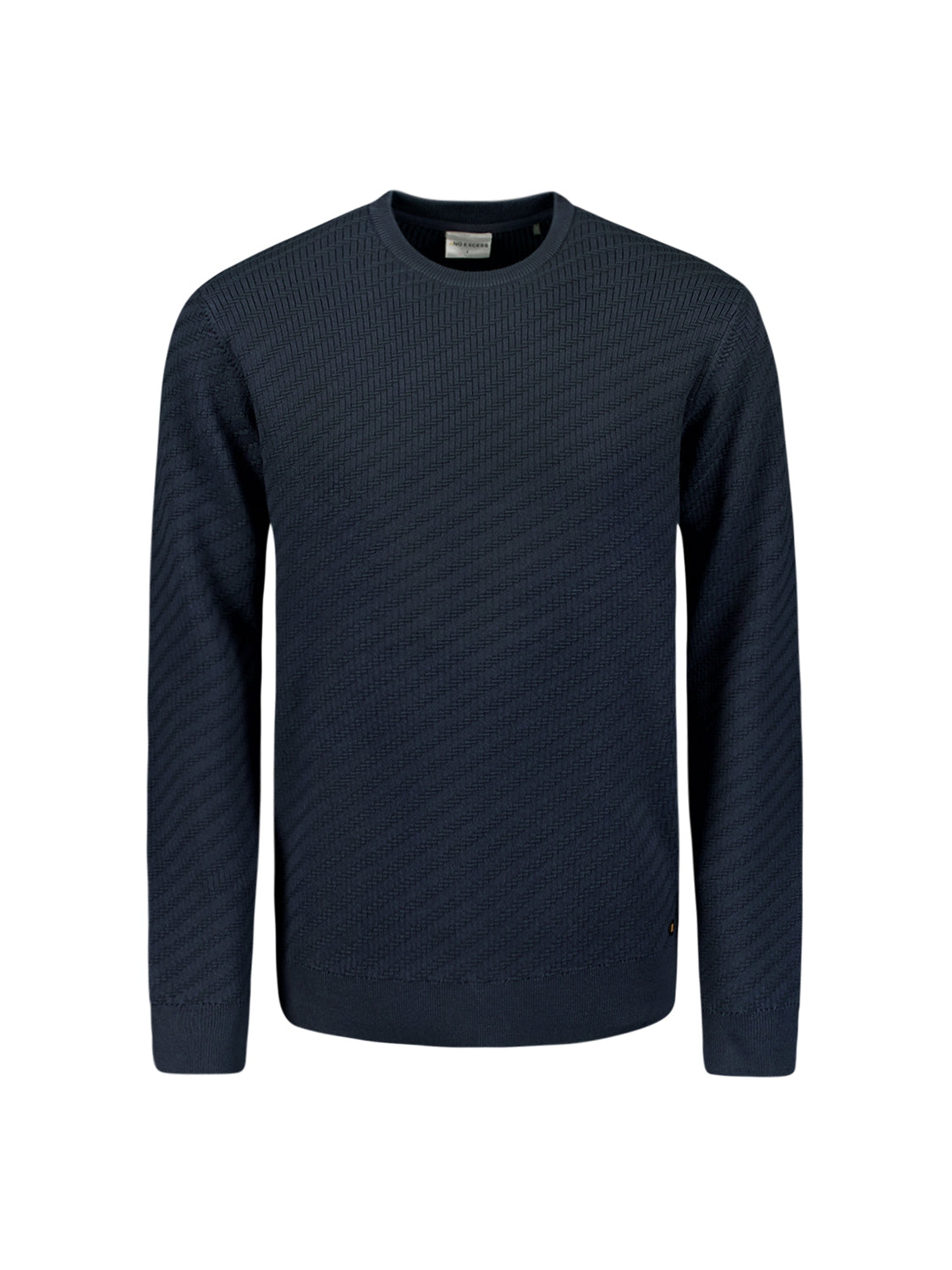 Pullover Crewneck Jacquard Solid - 29230916