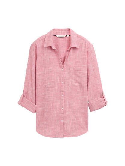 blouse with slub structure - 1035247