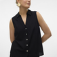 VMMYMILO SL V-NECK SHIRT WVN  GA BO - 10303648