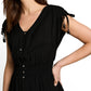 dress with button placket - 1051257