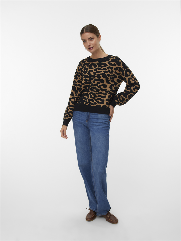 VMSILJEANIMAL LS O-NCK PULLOVER GA - 10330808