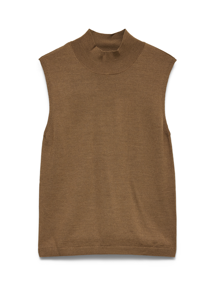 AWCARA SL HIGH NECK WOOL KNIT TOP - 10350120
