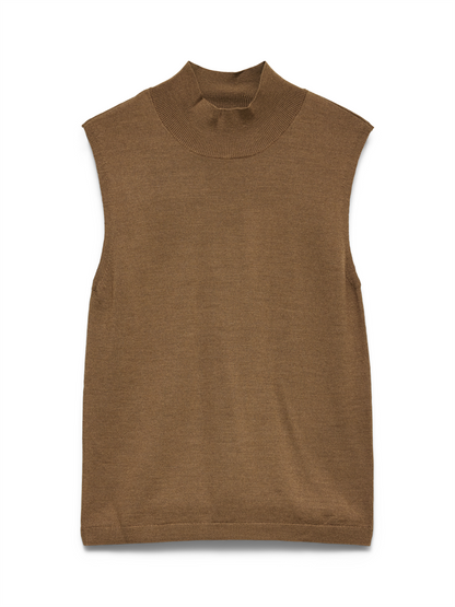 AWCARA SL HIGH NECK WOOL KNIT TOP - 10350120