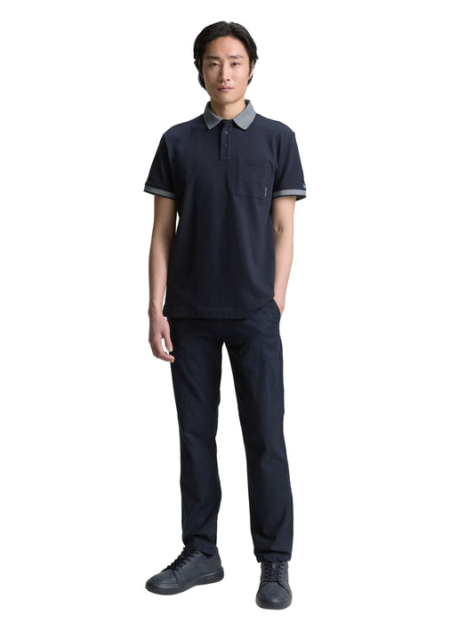detailed printed polo - 1046773