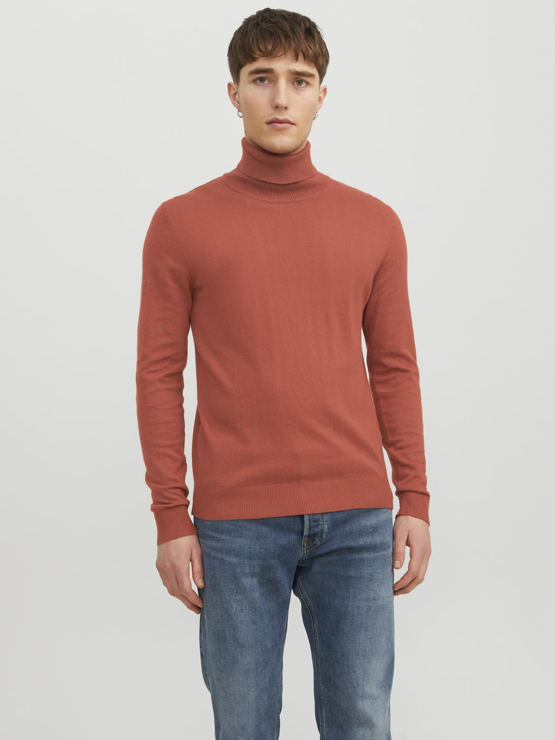 JJEEMIL KNIT ROLL NECK NOOS - 12157417