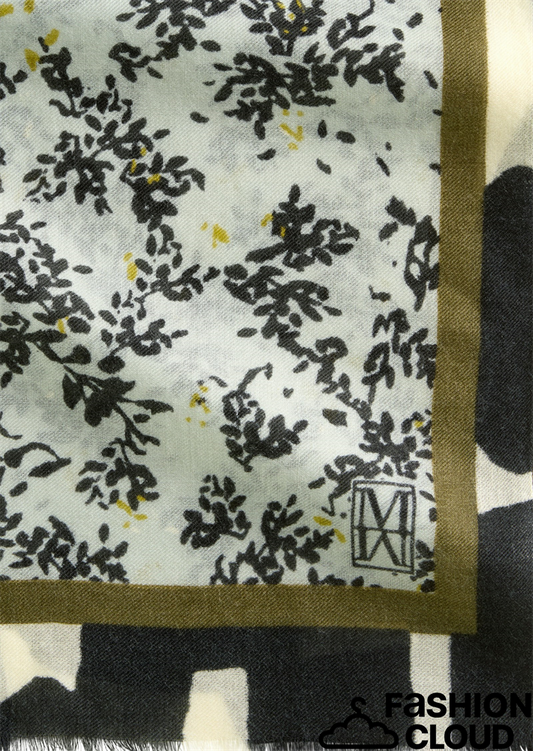Scarf, printed wool twill, various - 509808602101