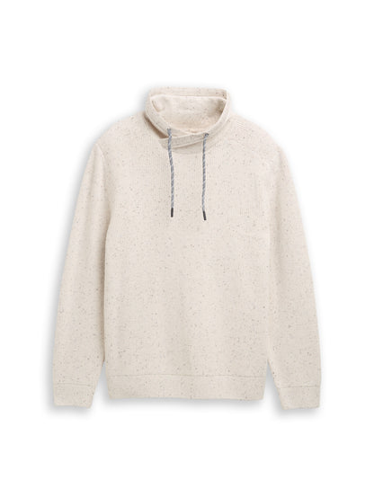 snood knit pullover with neps - 1048715