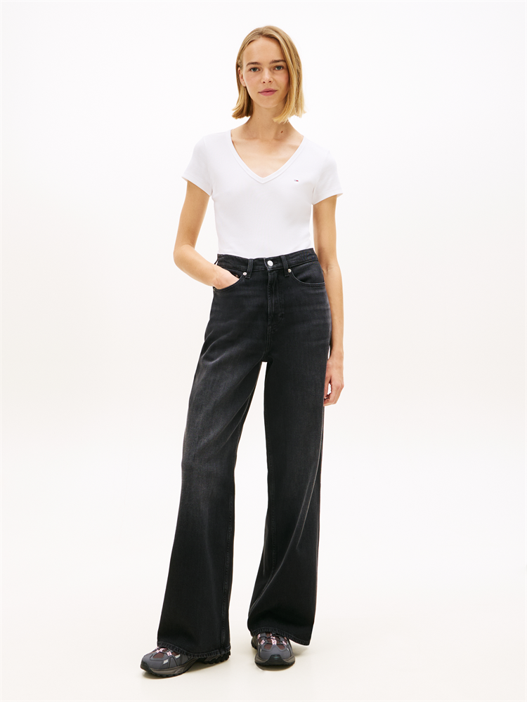 TJW SLIM ESSENTIAL RIB V SS - DW0DW17385