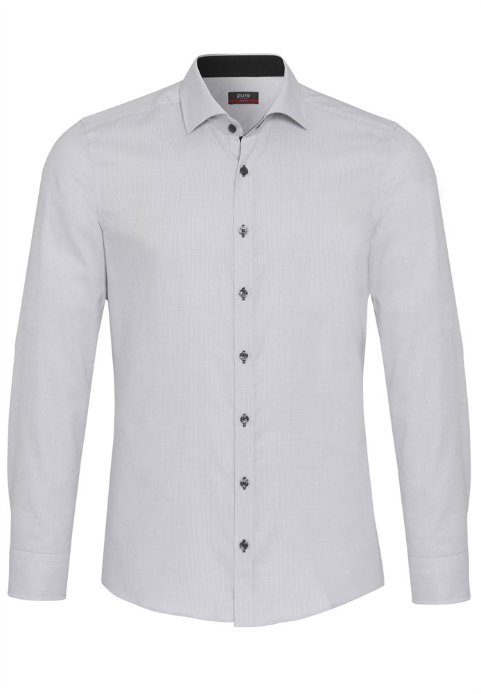 PURE- City Hemd slim fit Langarm - 4058-21702