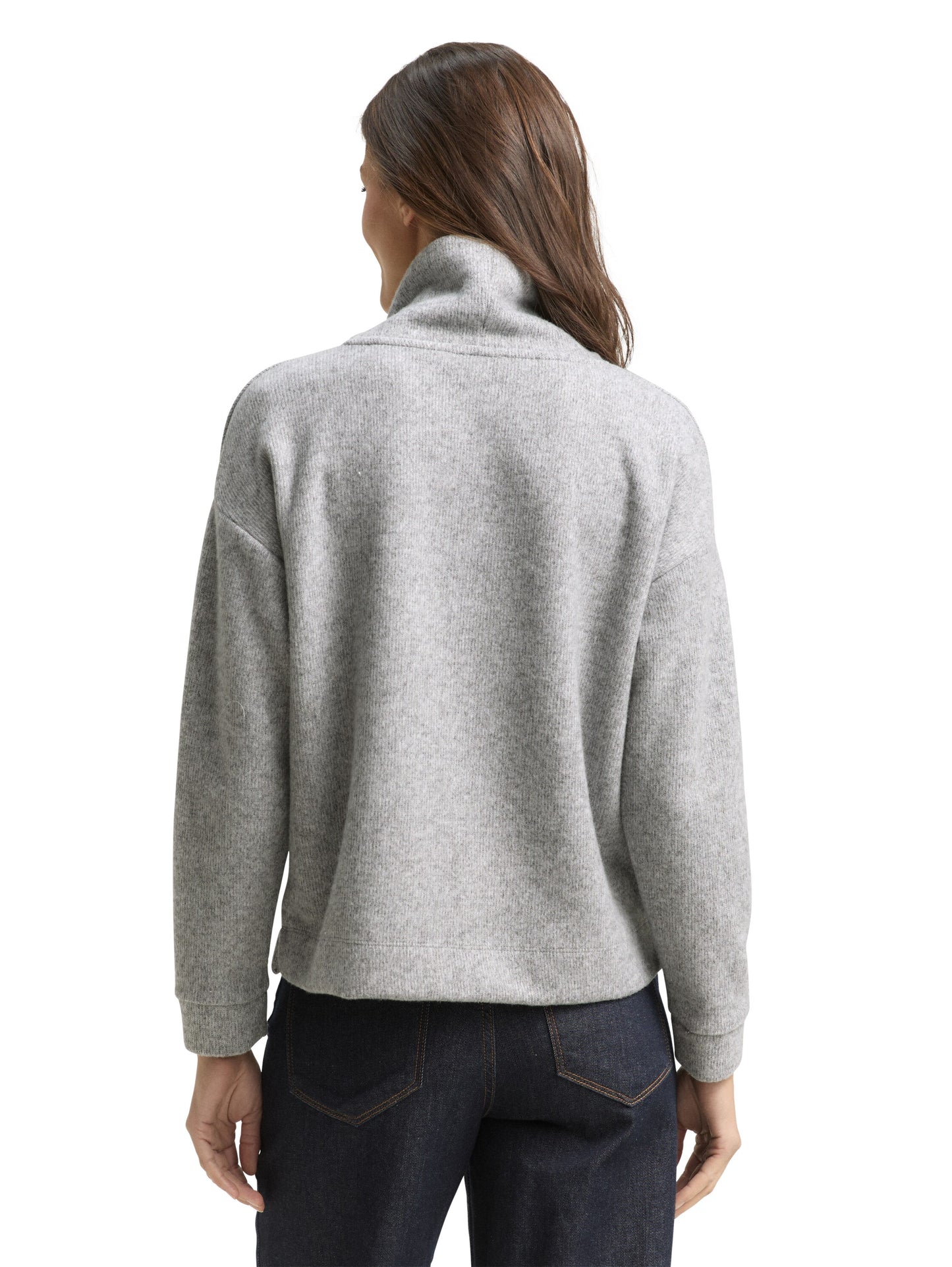 Sweatshirt cosy rib roll neck - 1049012