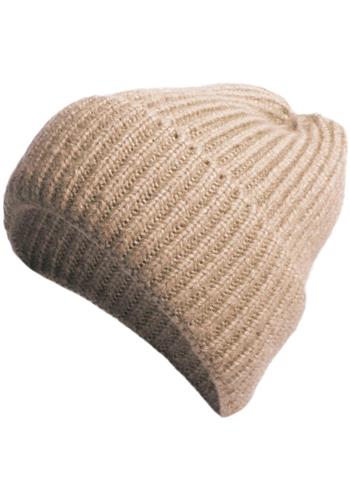 Hat - knitted soft hat w/ wide cuff - LK-45891-GE