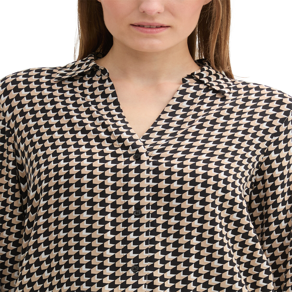 modern blouse with collar - 1043866