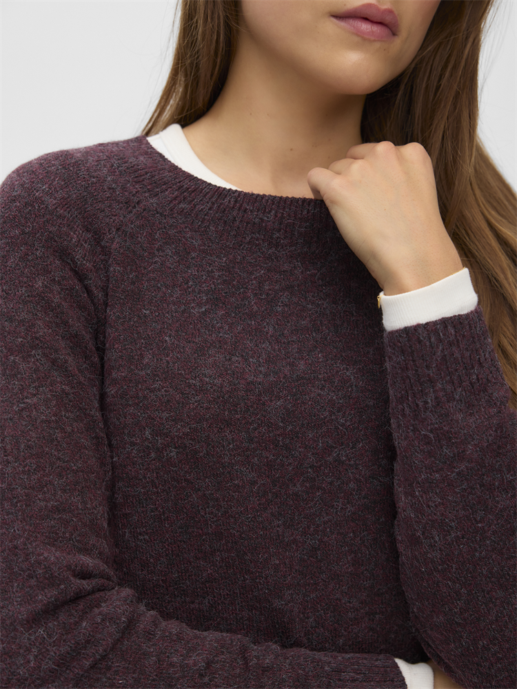 VMDOFFY LS O-NECK BLOUSE GA NOOS - 10201022
