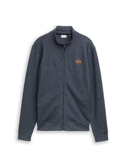 fine striped stand-up jacket - 1049523
