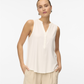 VMBELLA SL V-NECK TOP WVN GA NOOS - 10326002