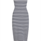 TJW LOGO TAPE STRIPE TUBE DRESS - DW0DW17922