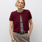 AWSILJA SS O-NECK SHORT KNIT CARDIG - 10329650