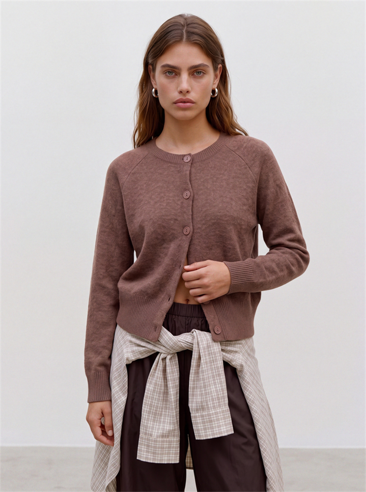 VMSIF LS O-NECK CARDIGAN NOOS - 10354014