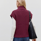 VMBANG RIB SL HIGHNECK ZIPPER VEST - 10347170