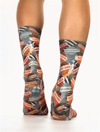 Men Socks FASTFOOD TIME - 2010-03781-502