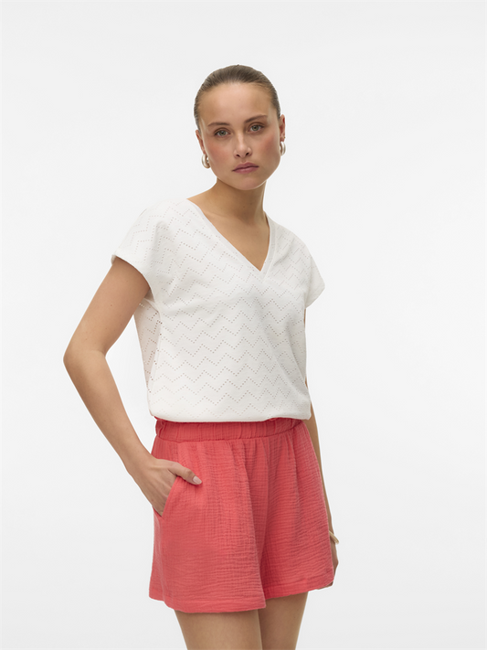 VMTHAS SS V-NECK TOP JRS GA VO - 10328120