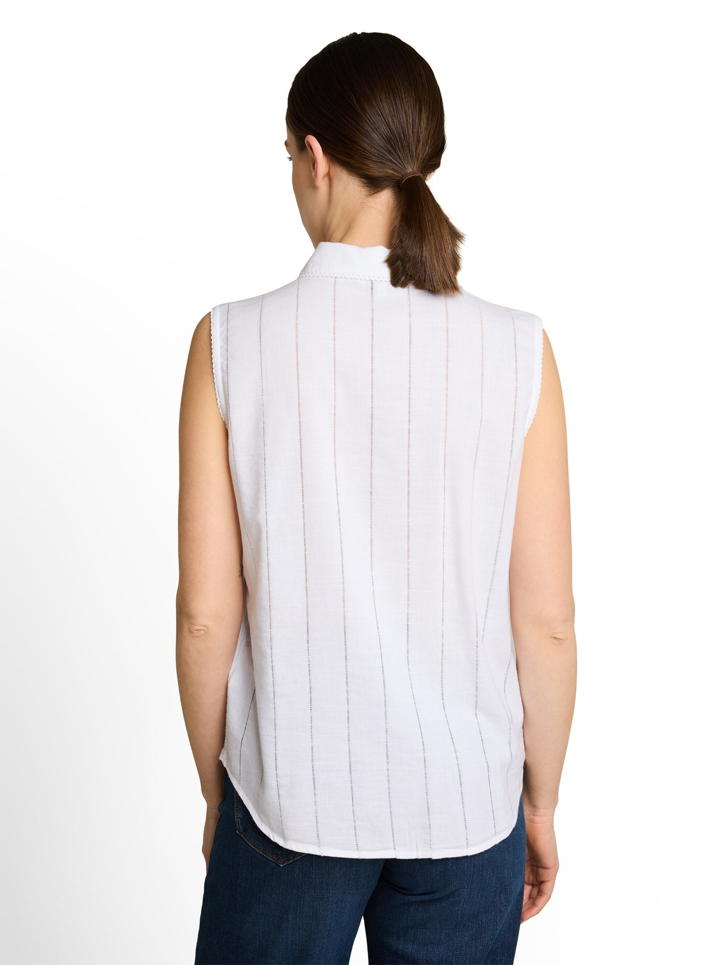 blouse top with tape details - 1051075