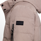 hooded texture mix puffer jack - 1052361