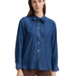 blouse denim look with bow tie - 1048677