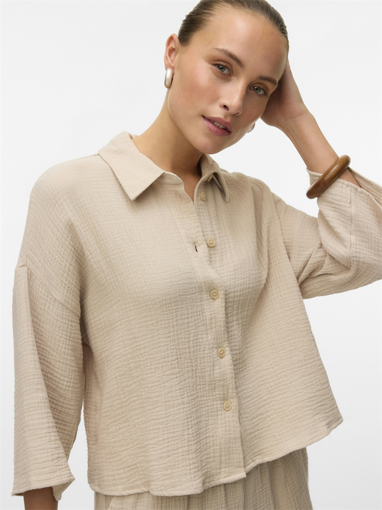 VMNATALI CROP SHIRT WVN NOOS - 10279685
