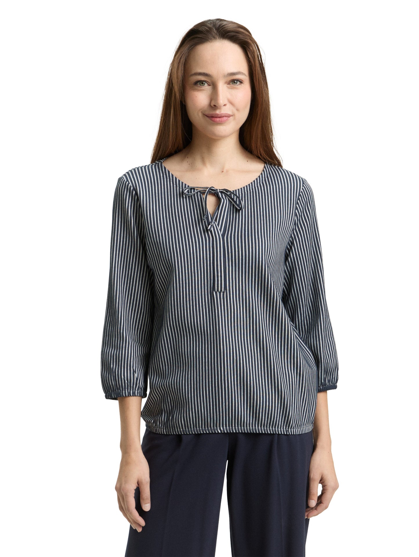 T-shirt striped blouse with st - 1050842
