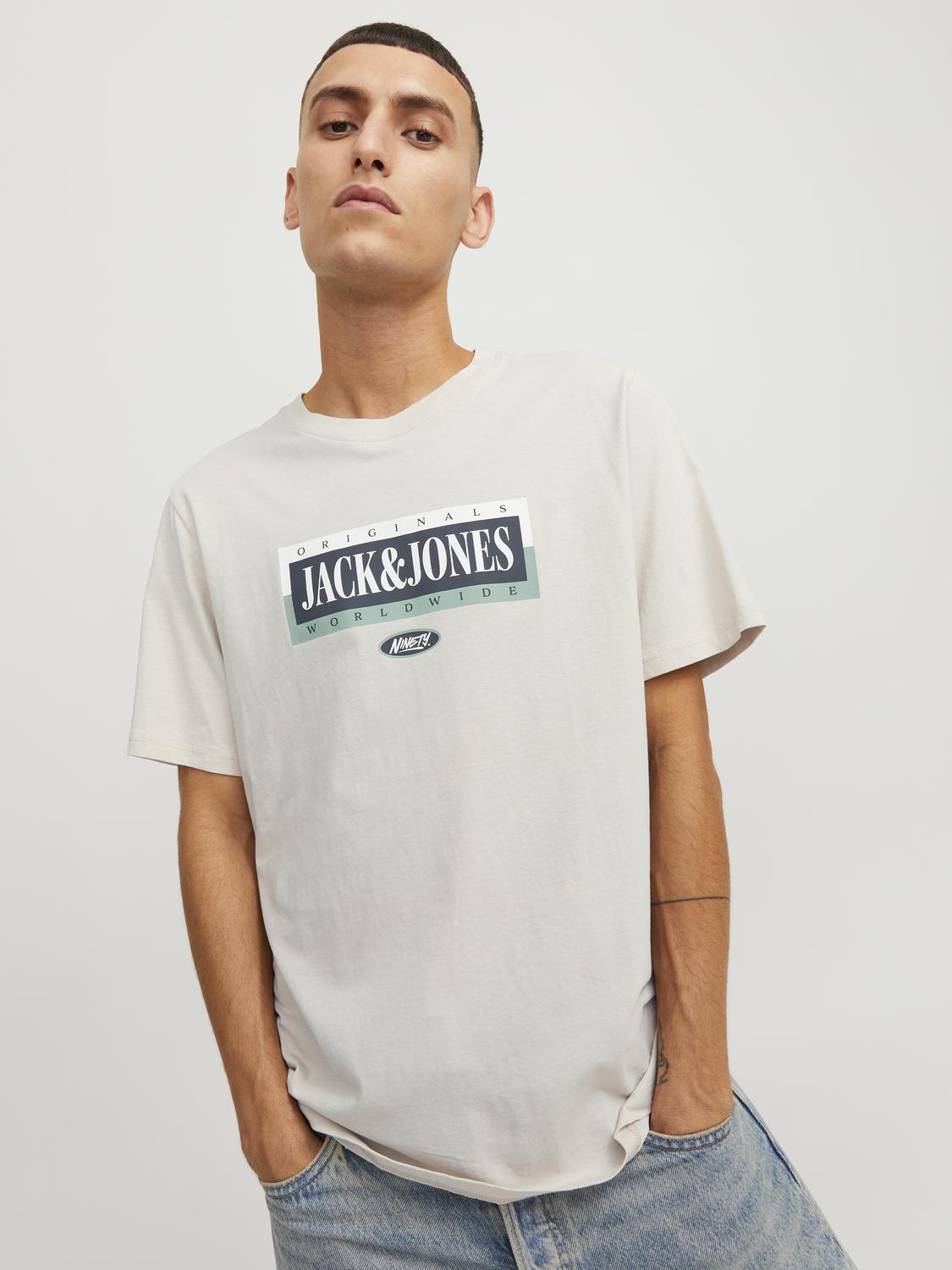 JORCOBIN TEE SS CREW NECK LN - 12250411