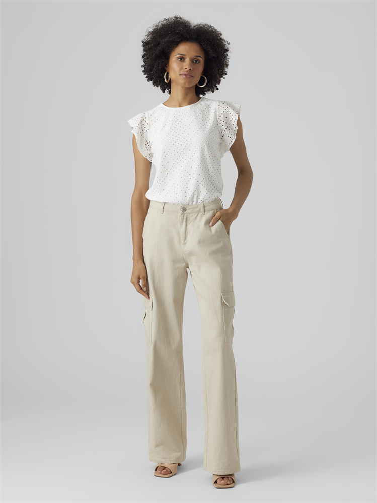 VMTASSA SL FRILL TOP NOOS - 10286067
