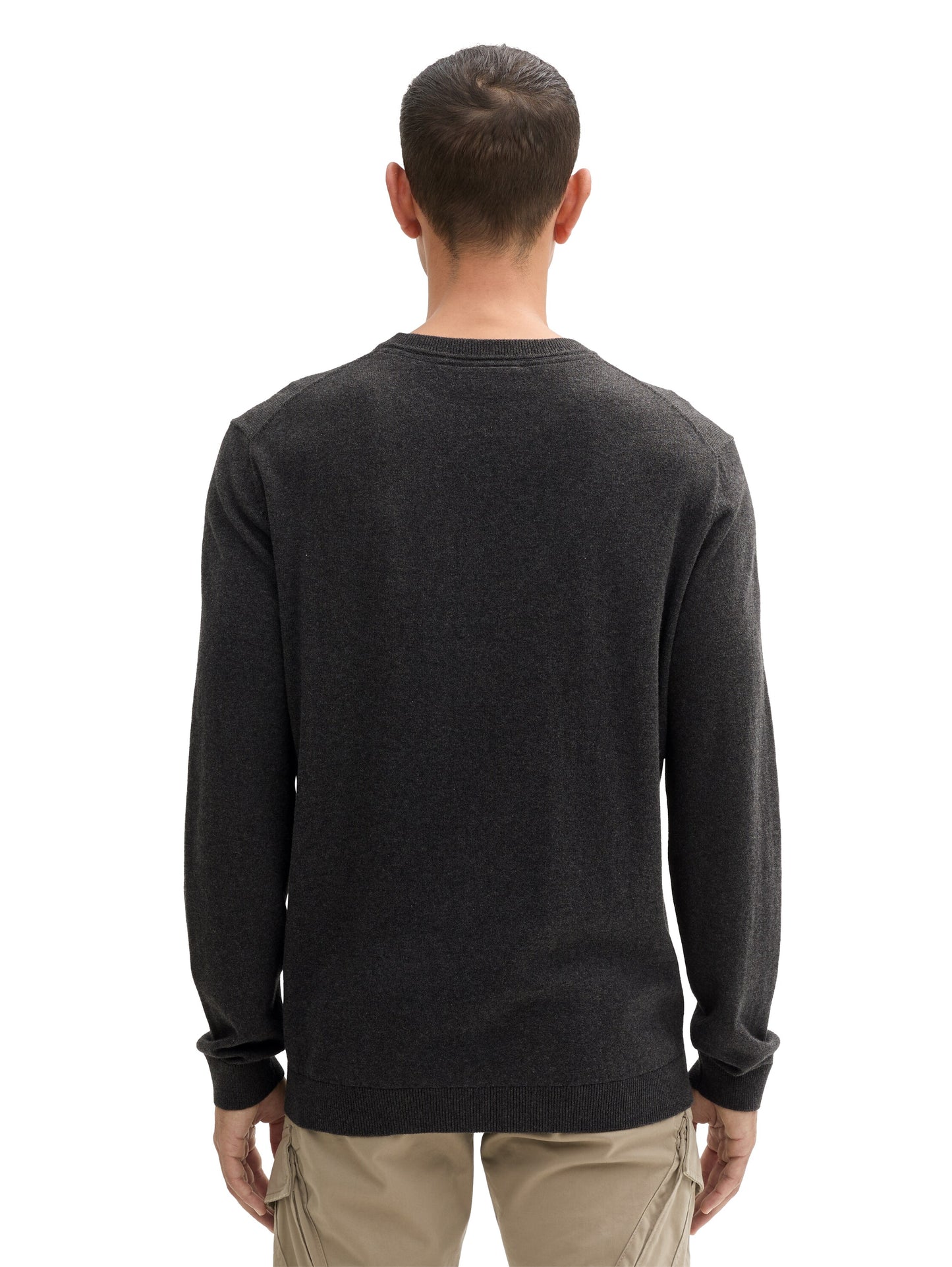 cotton cashmere crewneck knit - 1043266